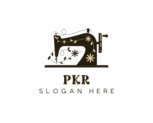 Dressmaker Sewing Machine logo design