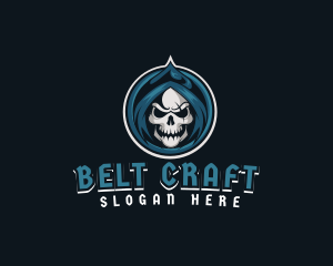 Monster Skull Reaper logo design