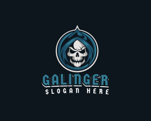 Monster - Monster Skull Reaper logo design