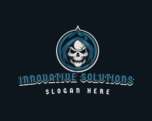 Monster Skull Reaper logo design