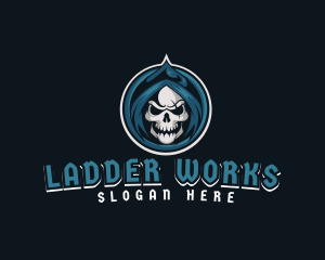 Monster Skull Reaper logo design