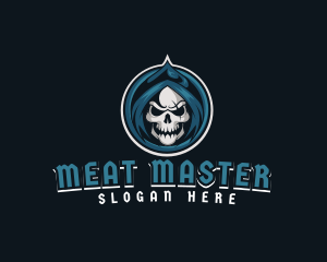 Monster Skull Reaper logo design