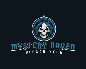 Monster Skull Reaper logo design