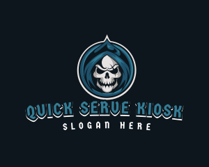 Monster Skull Reaper logo design