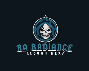 Monster Skull Reaper logo design