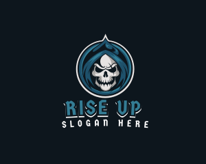 Monster Skull Reaper logo design