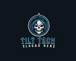 Monster Skull Reaper logo design