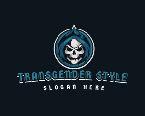 Monster Skull Reaper logo design