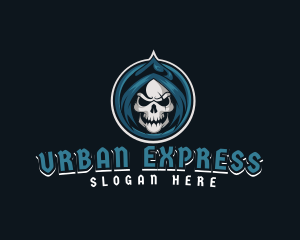 Monster Skull Reaper logo design