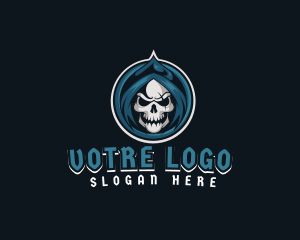 Clan - Monster Skull Reaper logo design