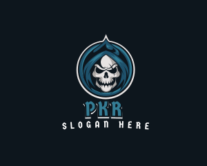 Monster Skull Reaper logo design
