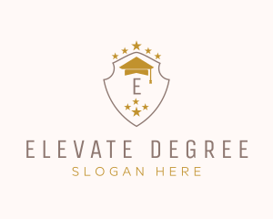 Degree - Shield College Academy logo design