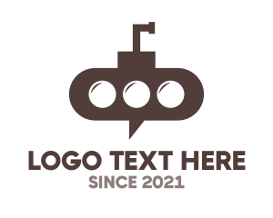 Social Media - Submarine Chat logo design