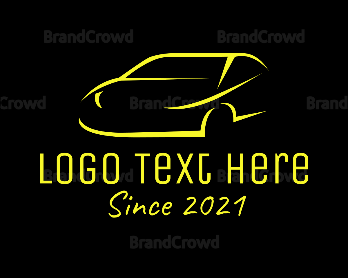 Yellow Sports Car Logo | BrandCrowd Logo Maker