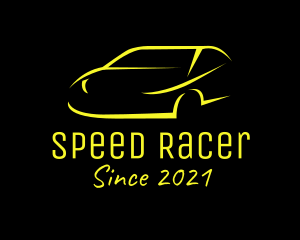 Car Service - Yellow Sports Car logo design
