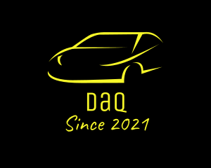 Racing - Yellow Sports Car logo design