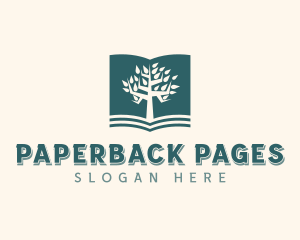 Bookstore - Author Bookstore Tree logo design