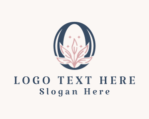 Beauty Salon - Flower Leaf Letter O logo design