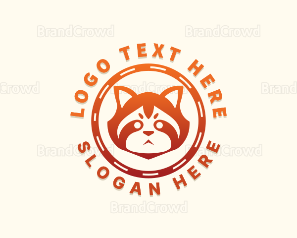 Red Panda Animal Logo