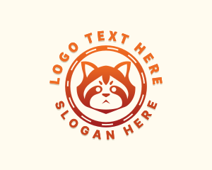 Red Panda Animal logo design