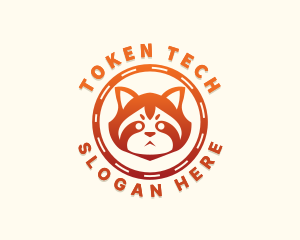 Token - Red Panda Animal logo design