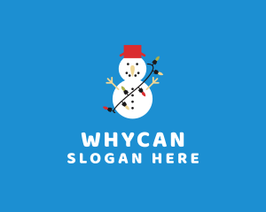 Lighting - Christmas Snowman Holiday logo design