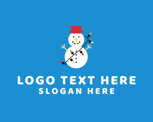 Christmas - Christmas Snowman Holiday logo design