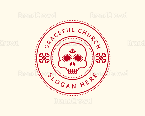 Calavera Skull Bone Logo