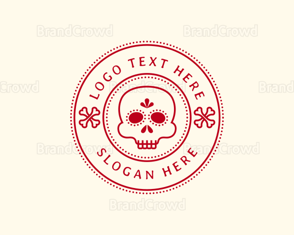 Calavera Skull Bone Logo