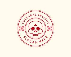 Calavera Skull Bone  logo design