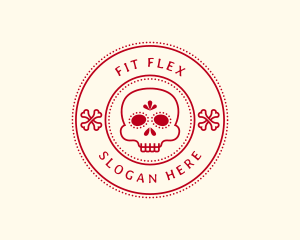 Skull - Calavera Skull Bone logo design