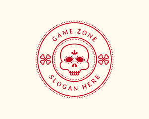 Skate Shop - Calavera Skull Bone logo design
