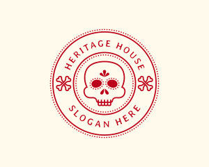 Tradition - Calavera Skull Bone logo design