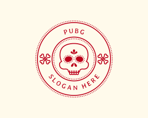 Festival - Calavera Skull Bone logo design