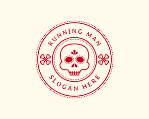 Dead - Calavera Skull Bone logo design