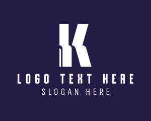 Social Media - Creative Advertising Letter K logo design