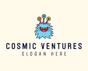 Fuzzy Alien Monster logo design