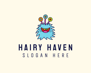 Hairy - Fuzzy Alien Monster logo design