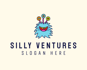 Fuzzy Alien Monster logo design