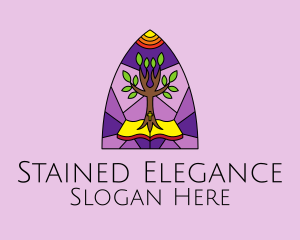 Stained Glass Bible Eco logo design