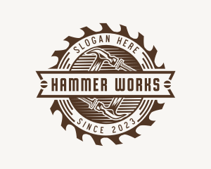 Hammer - Hammer Carpentry Sawmill logo design