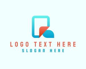 Tech - Abstract Gradient Letter Q logo design