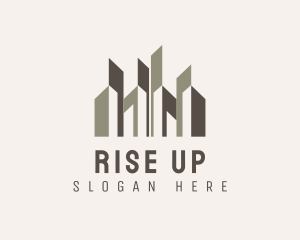 Urban City Building Skyscraper logo design