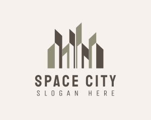 Urban City Building Skyscraper logo design