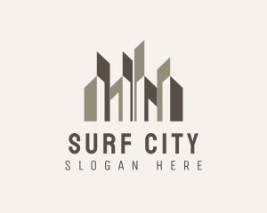 Urban City Building Skyscraper logo design