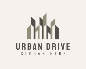 Urban City Building Skyscraper logo design