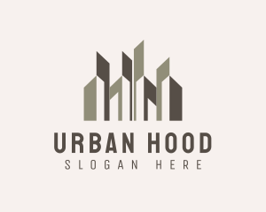 Urban City Building Skyscraper logo design