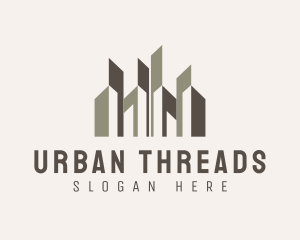 Urban City Building Skyscraper logo design