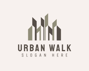 Urban City Building Skyscraper logo design