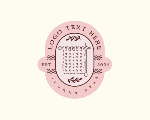 Textile - Handcrafted Knitting Blanked logo design